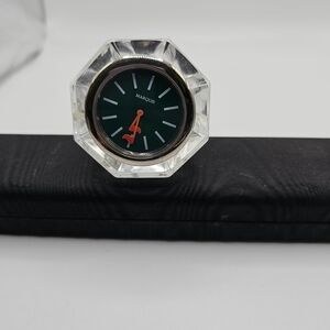 Marquis Waterford Crystal Golf Tee Desk Clock